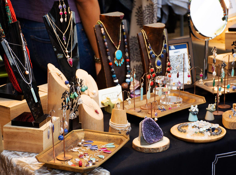 Handmade jewelry display 101: Karboojeh's journey in the world of craft  shows