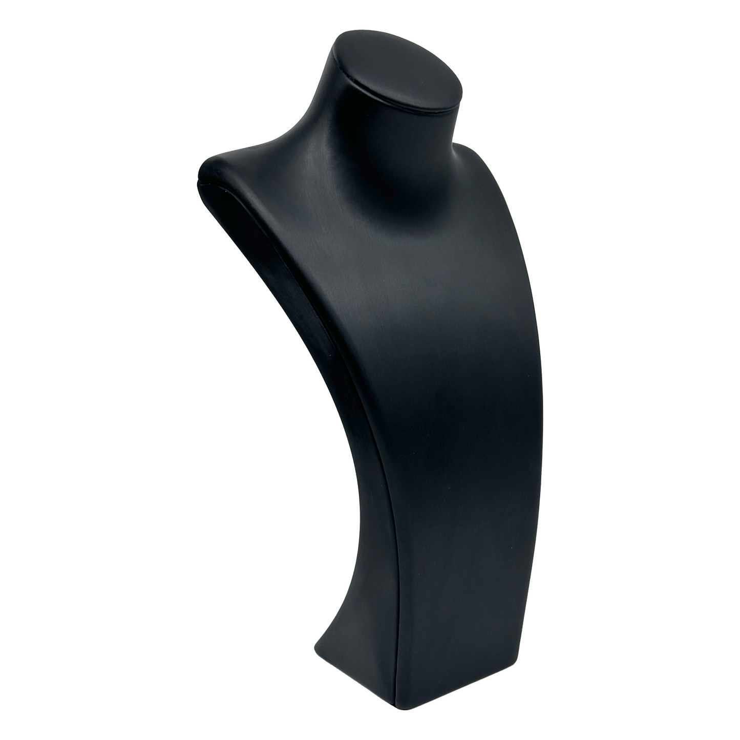 10" Black PU Linen Texture Ultra-Durable Necklace Bust Display