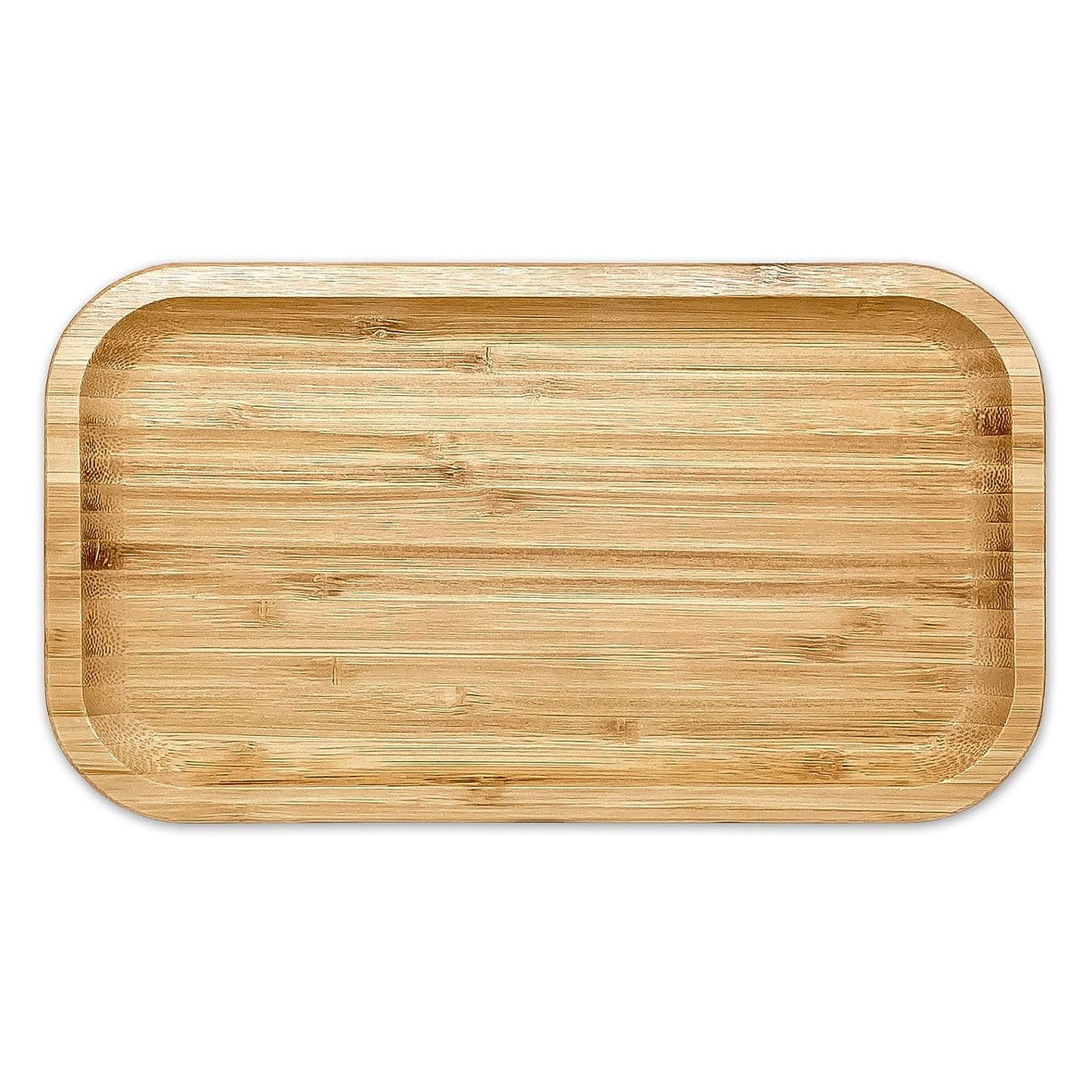 10" x 5" Natural Bamboo Minimalist Rectangular Serving Tray
