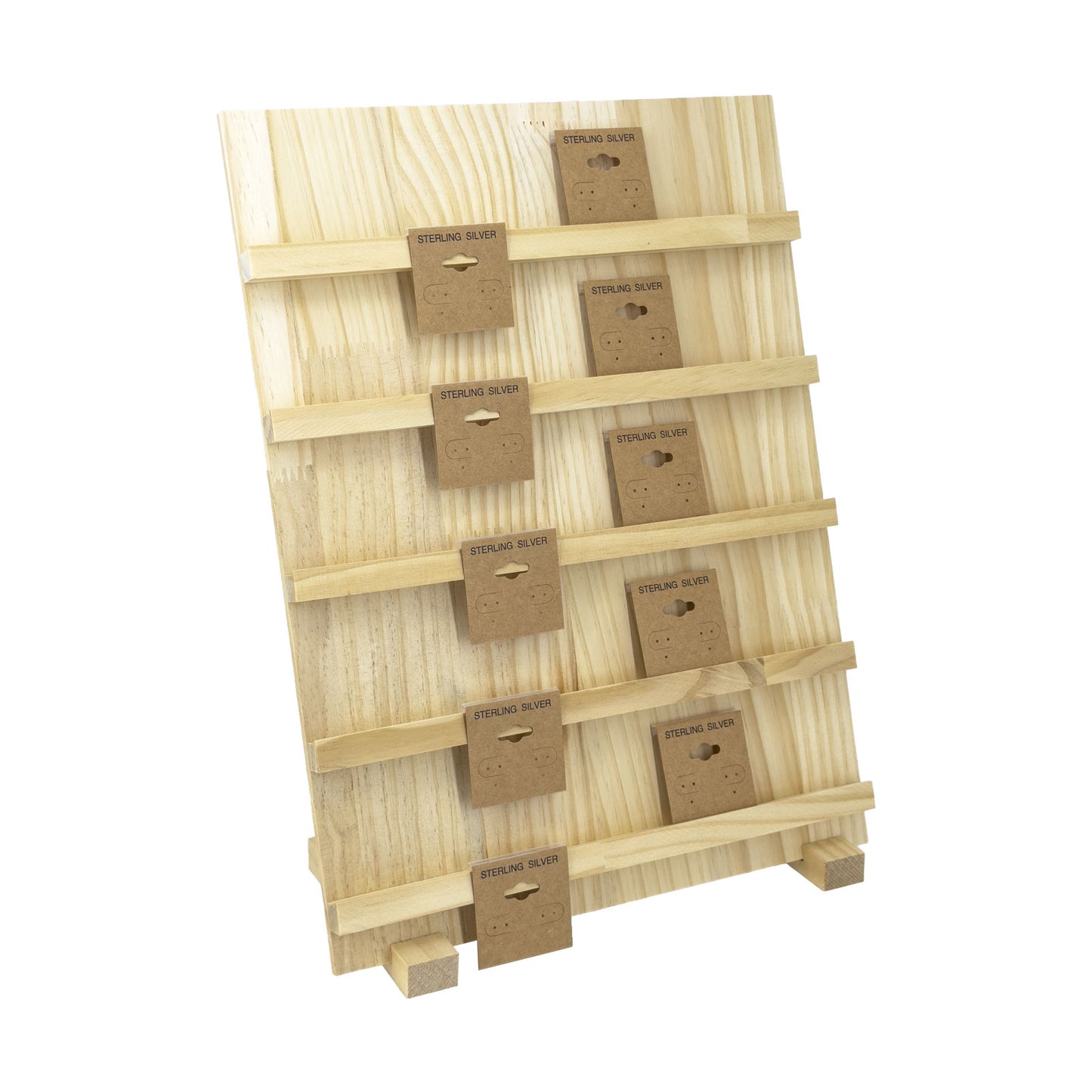 11 3/4" x 15 3/4" Wood Earring Card Display Stand