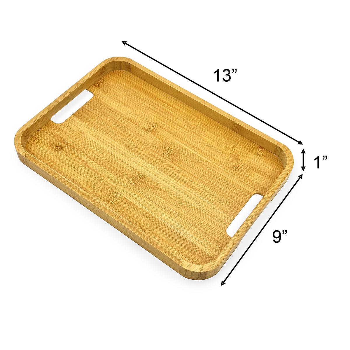 Bamboo chopping board with plastic tray
