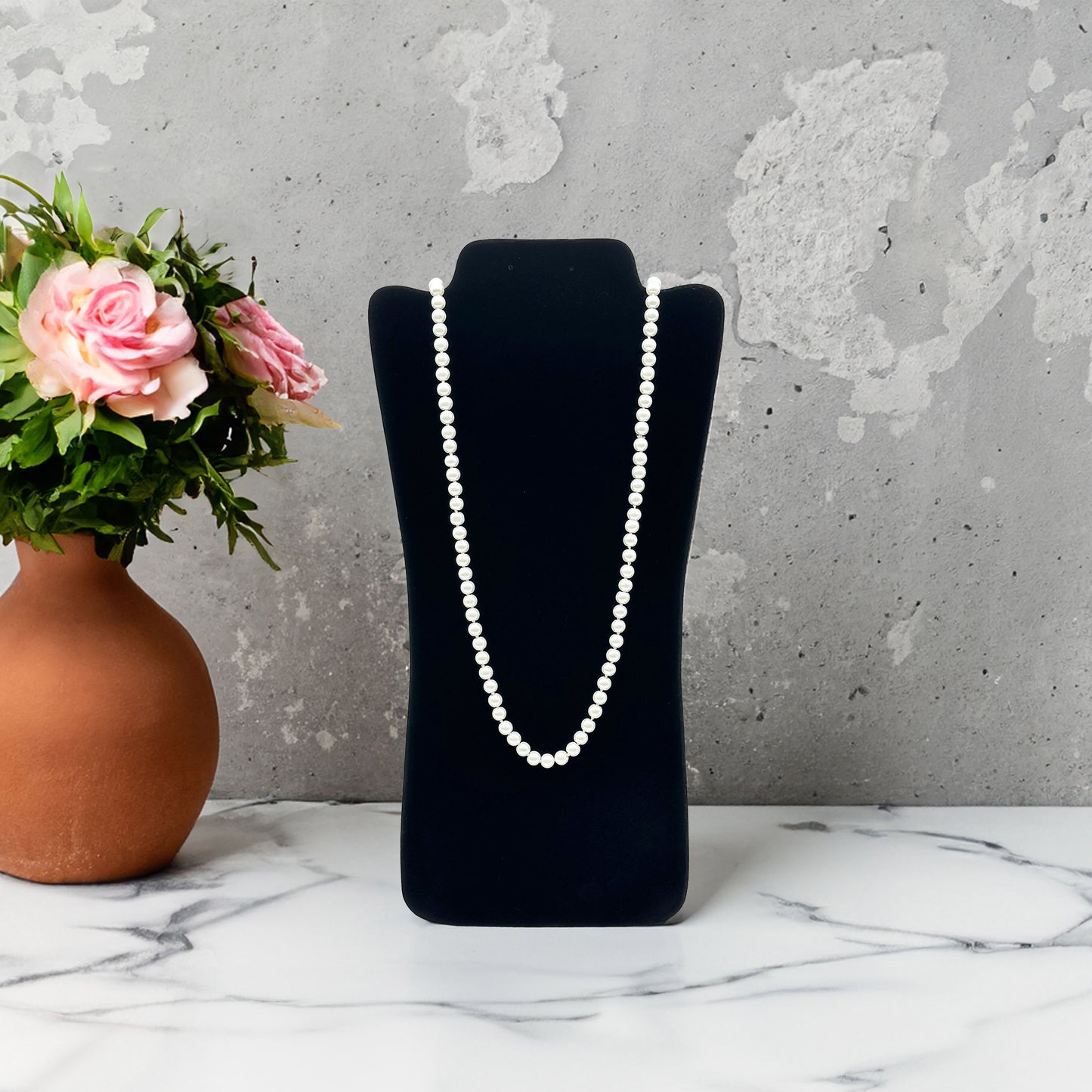 16" Black Velvet Necklace Easel Display for Earrings Necklace