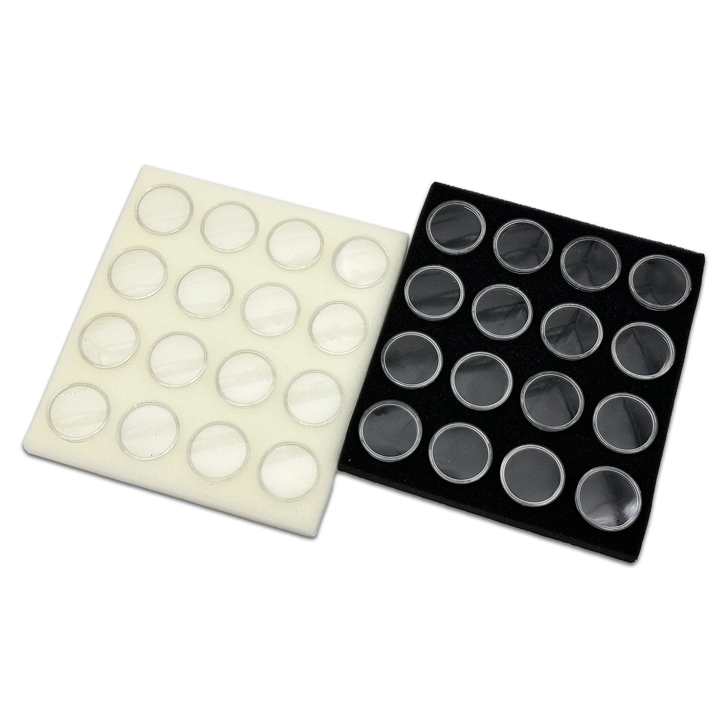 16 Piece Black Foam Gem Jars