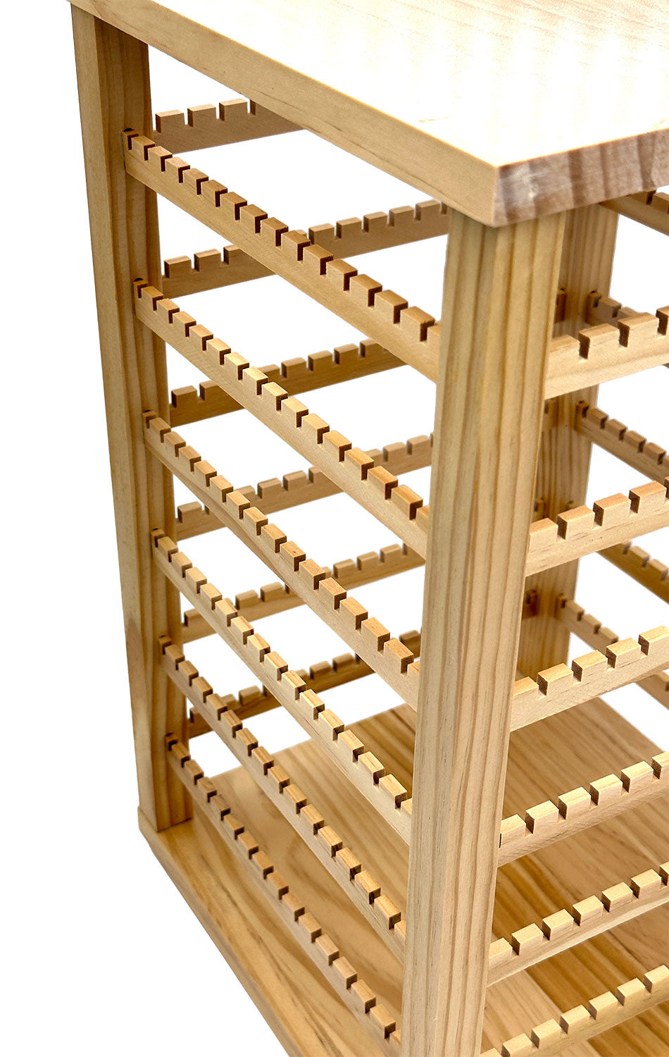 17" x 10" Natural Pine Wood Rotating Earring Display Stand