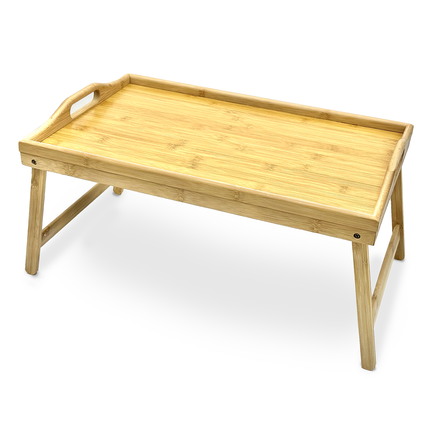18.5" x 12" Natural Bamboo Folding Tray Table