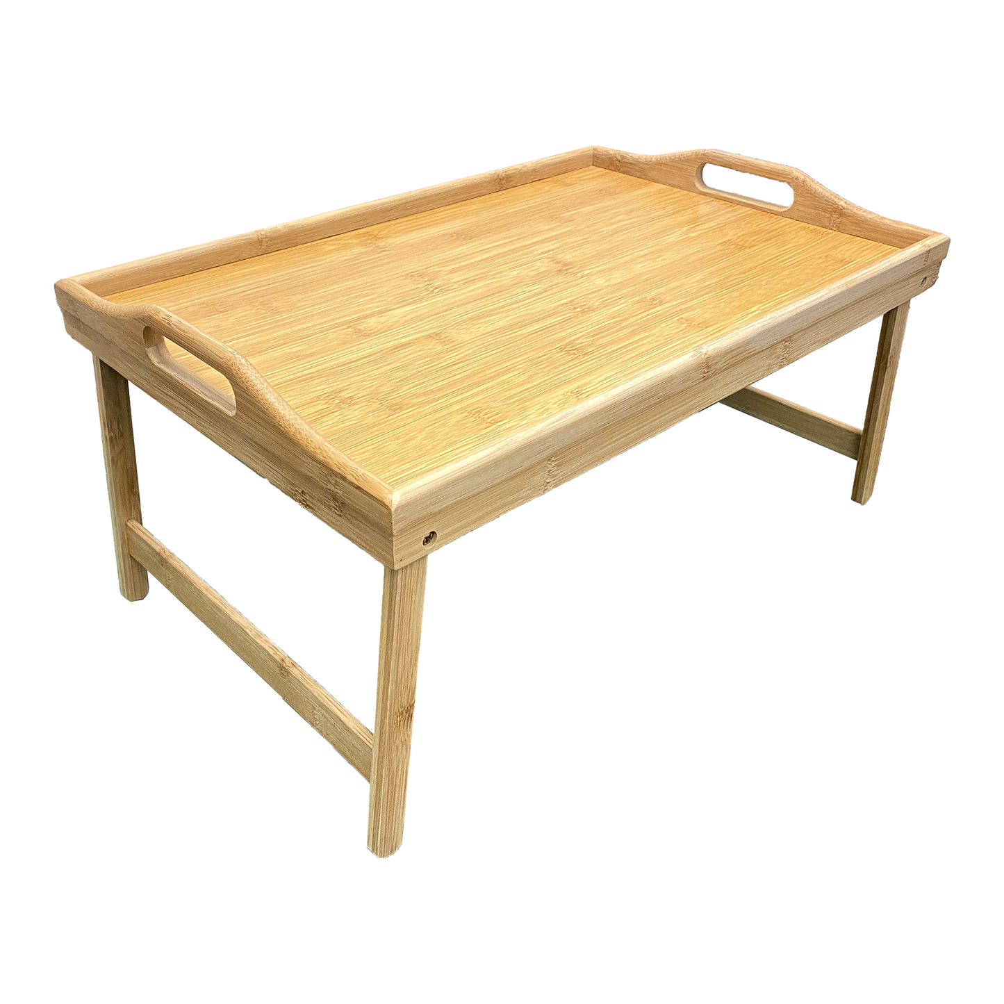 18.5" x 12" Natural Bamboo Folding Tray Table