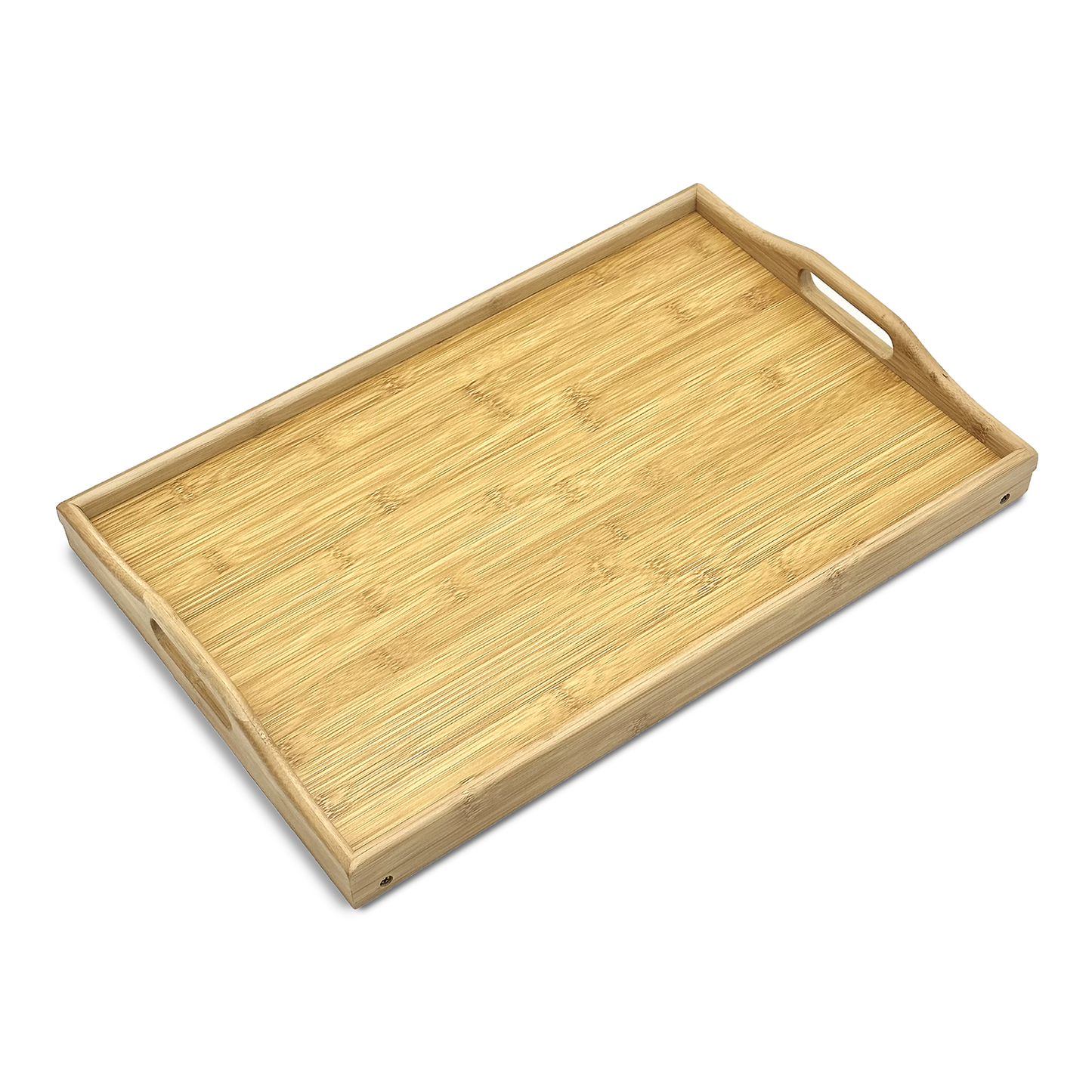 18.5" x 12" Natural Bamboo Folding Tray Table