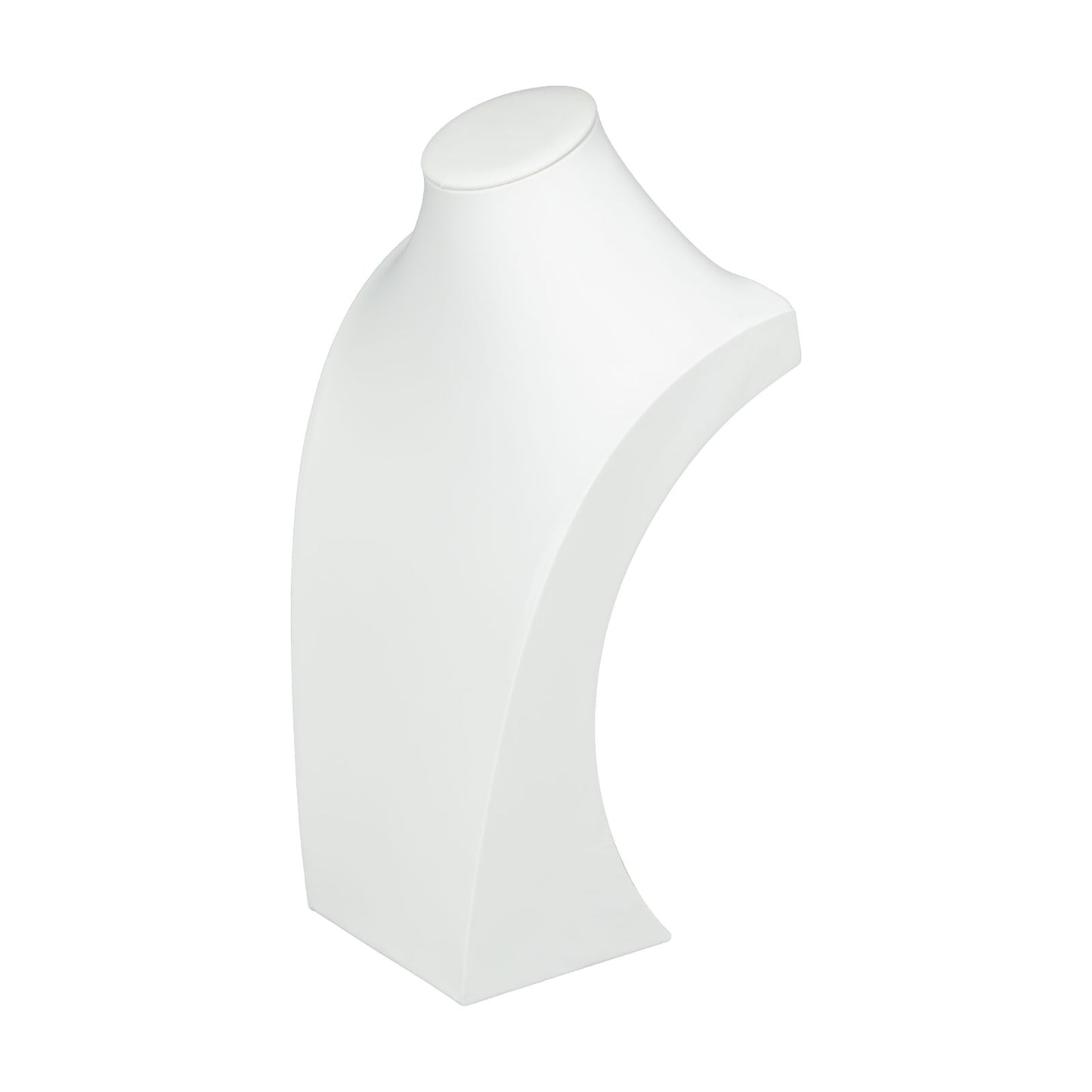 16" White Leatherette Bust