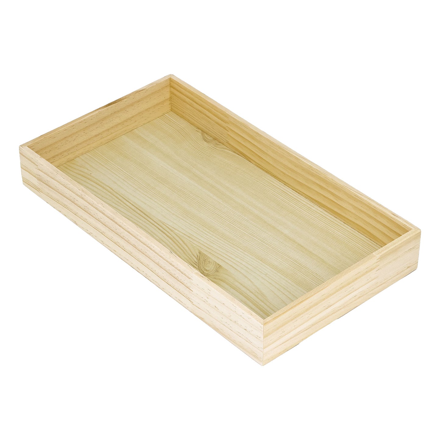 2" Natural Wood Jewelry Display Standard Tray