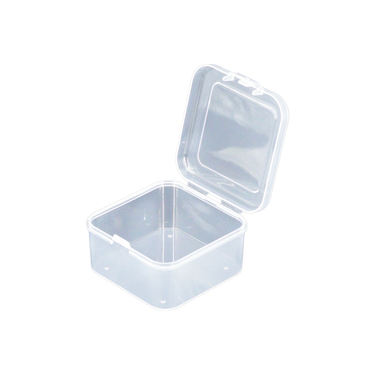 2" x 2" Clear Plastic Organizer Storage Case with Snap Closure