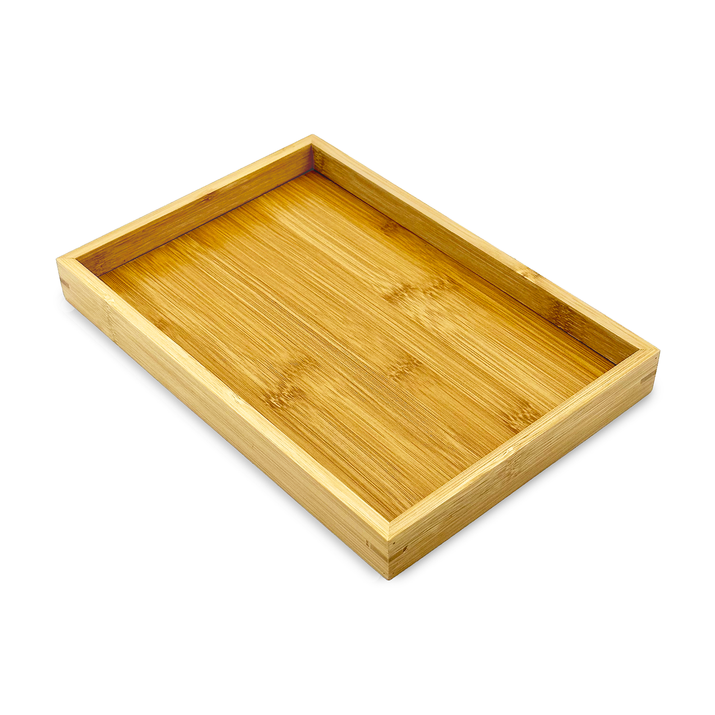 11" x 7.5" Rectangular Bamboo Jewelry Organizer Tray