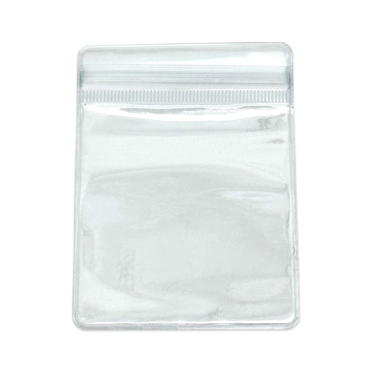 2 3/8" x 3 1/8" Resealable 4 Mil Thick Translucent Zip Plastic Bag