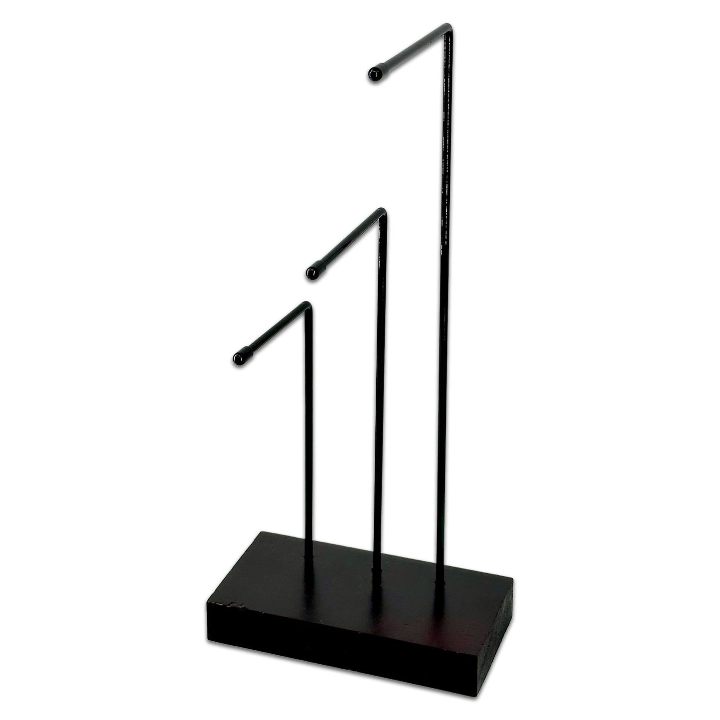 3 Tier Black Metal Jewelry Display Stand