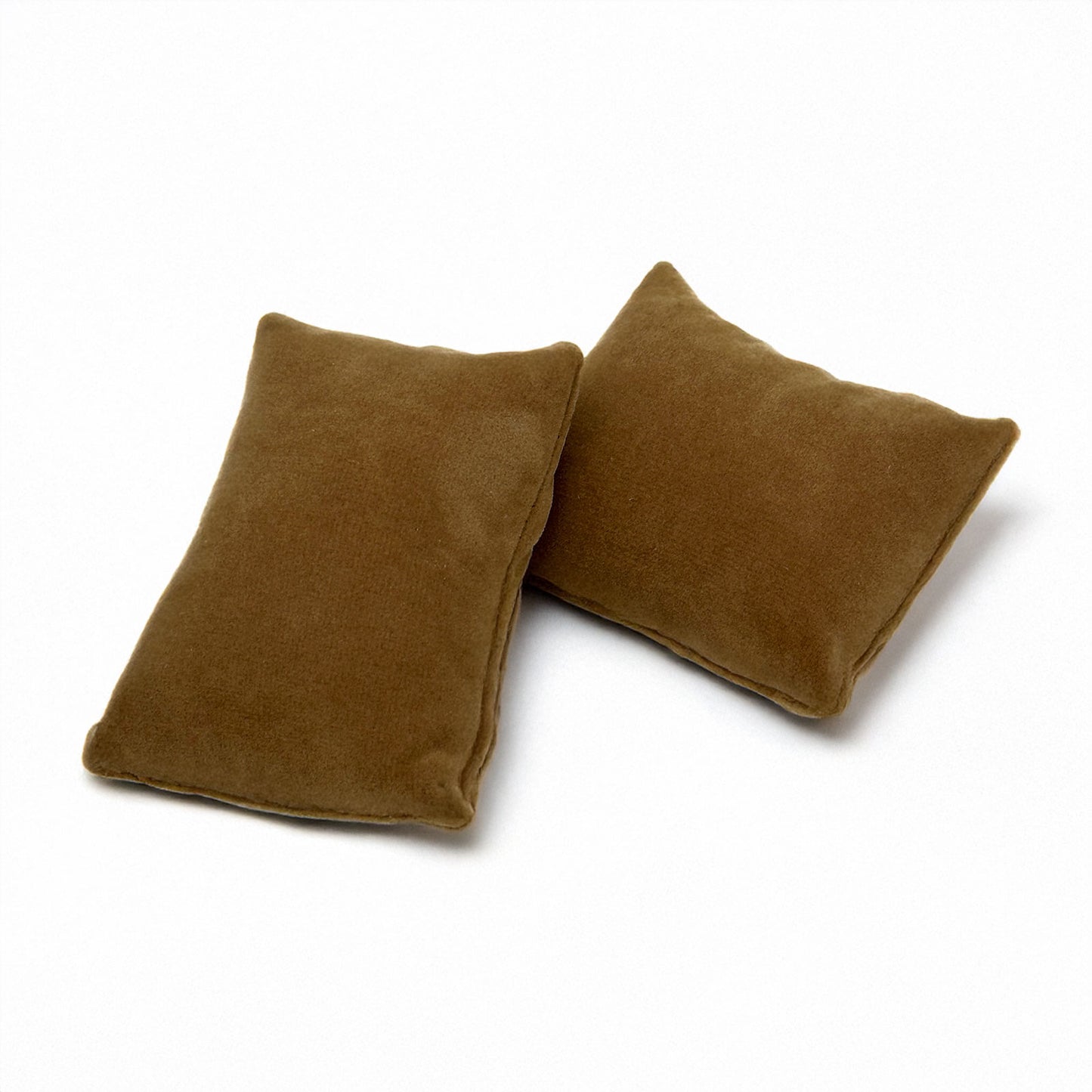 3" x 2 1/2" Brown Velvet Pillow Jewelry Display for Bracelet or Watch