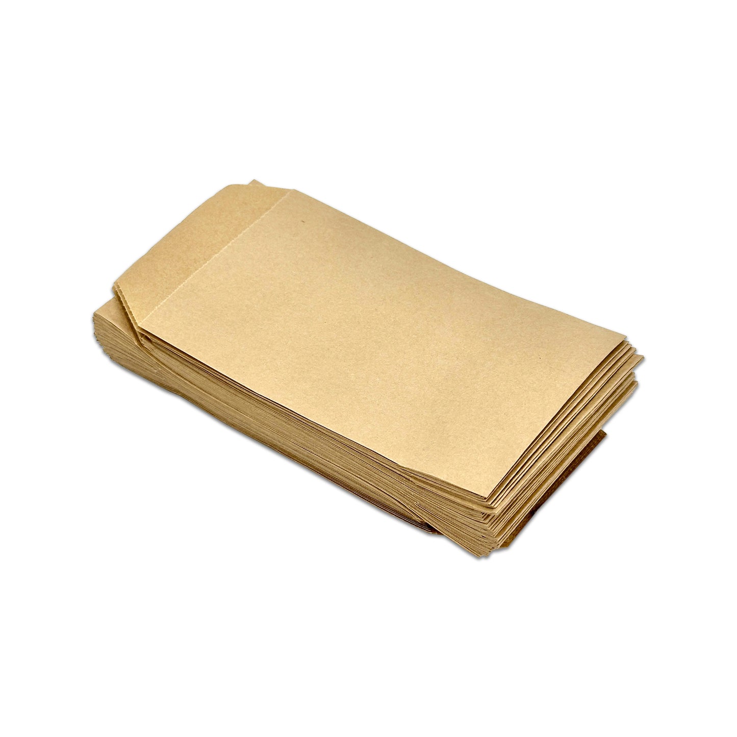 3" x 5" Kraft Flat Paper Gift Shopping Bags