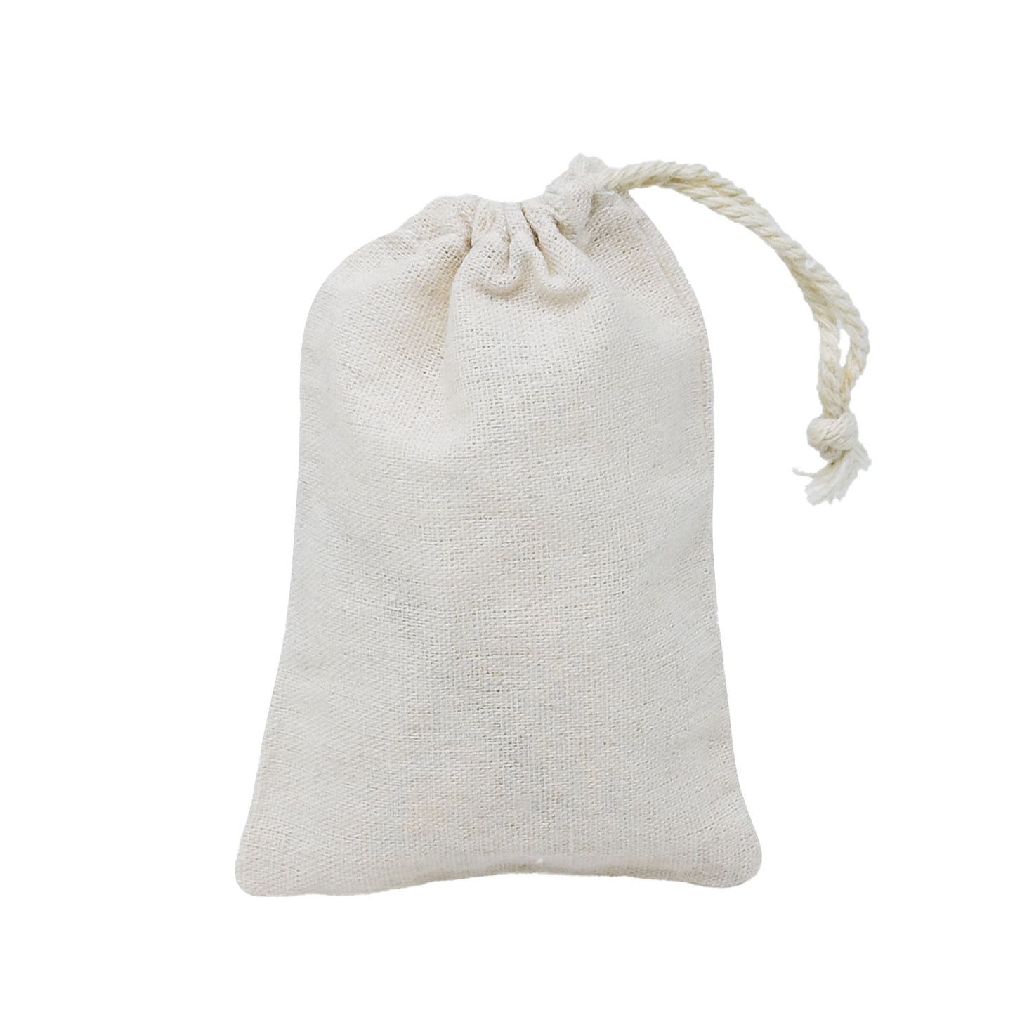 3" x 4" Cotton Muslin Drawstring Reusable Bags