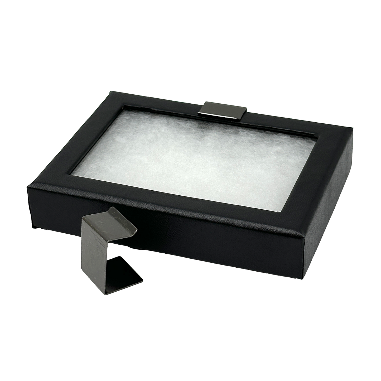 4 5/16" x 3 1/4" Black Riker Display Case for Jewelry and Collectibles