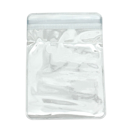 2 3/4" x 3 15/16" Resealable 4 Mil Thick Translucent Zip Plastic Bag