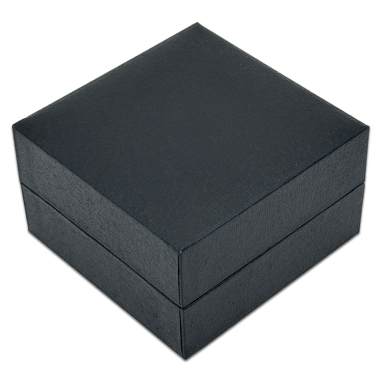 4" x 4" Black Leatherette Bracelet or Watch Jewelry Box