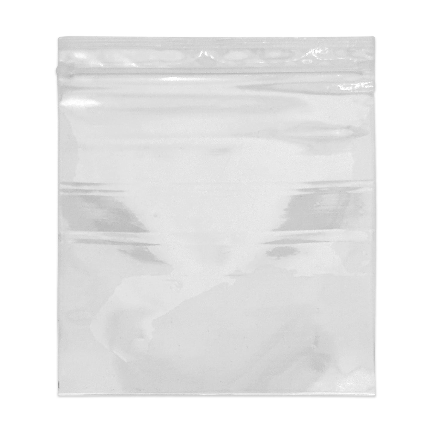 3 15/16" x 5 15/16" Resealable 2.5 Mil Thick Clear Zip Plastic Bag