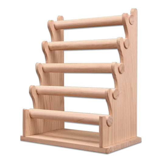 5 Tier Wood Round T-Bar Bracelet Display