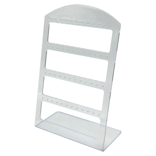 7 1/2" Clear Acrylic 48 Pair Earring Jewelry Display Stand