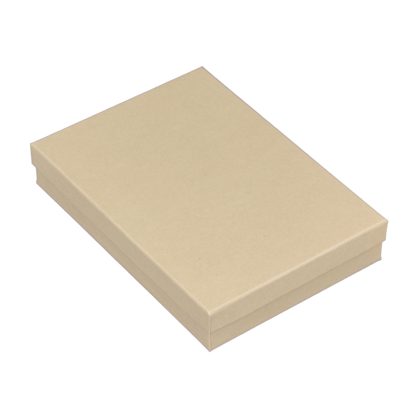 7 1/8" x 5 1/8" Kraft Combination Paper Box with Black Foam Insert