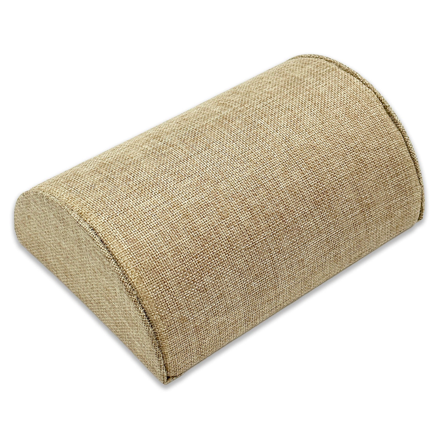 8" x 4 7/8" Half Moon Linen Bracelet/Watch Display Ramp