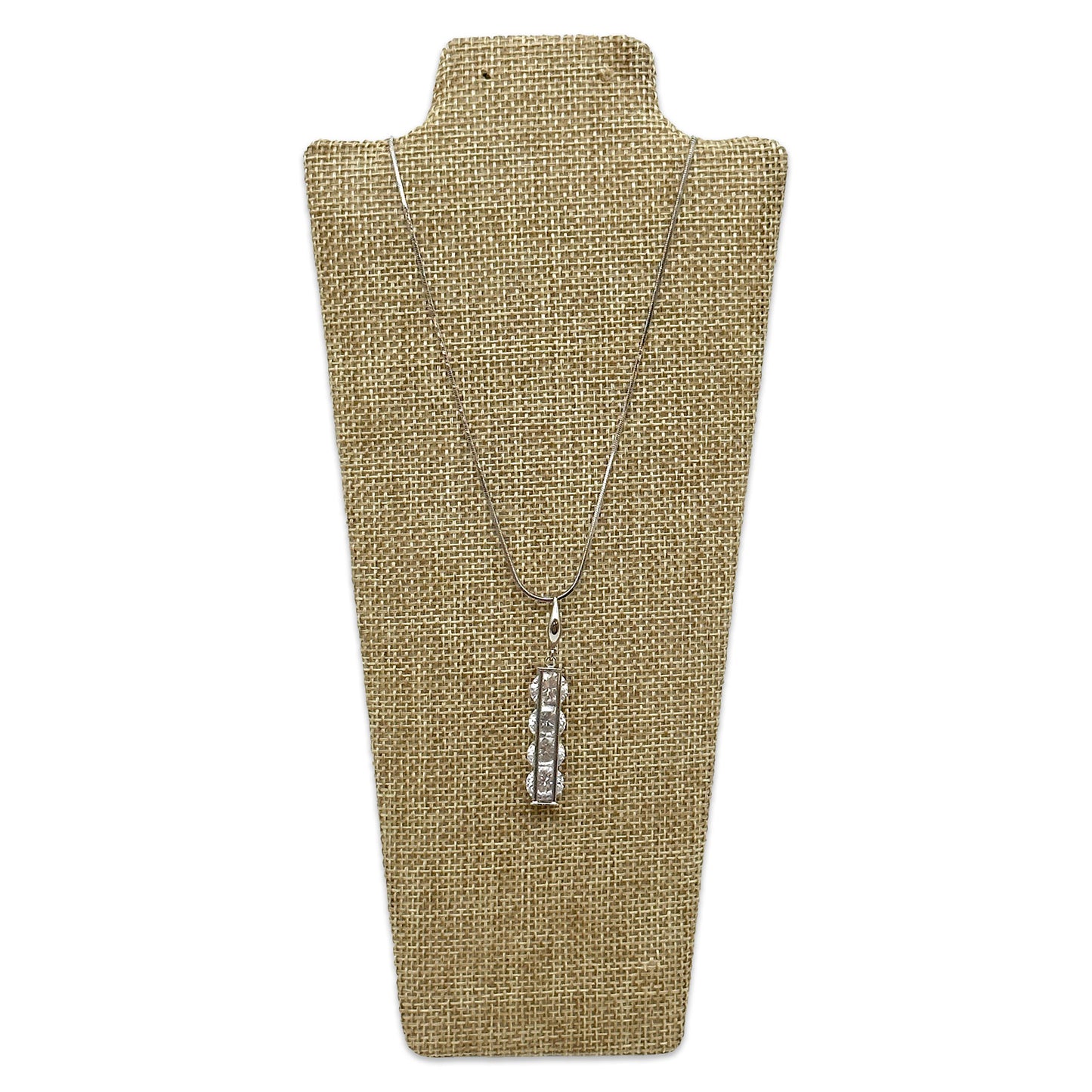 8 7/8" Beige Burlap Necklace and Earring Easel Neckform (2-Pack)