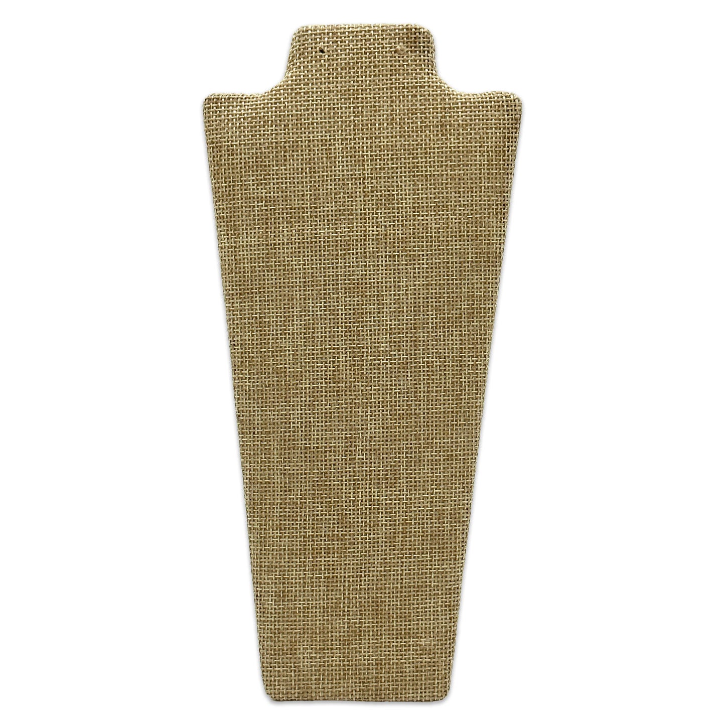 8 7/8" Beige Burlap Necklace and Earring Easel Neckform (2-Pack)