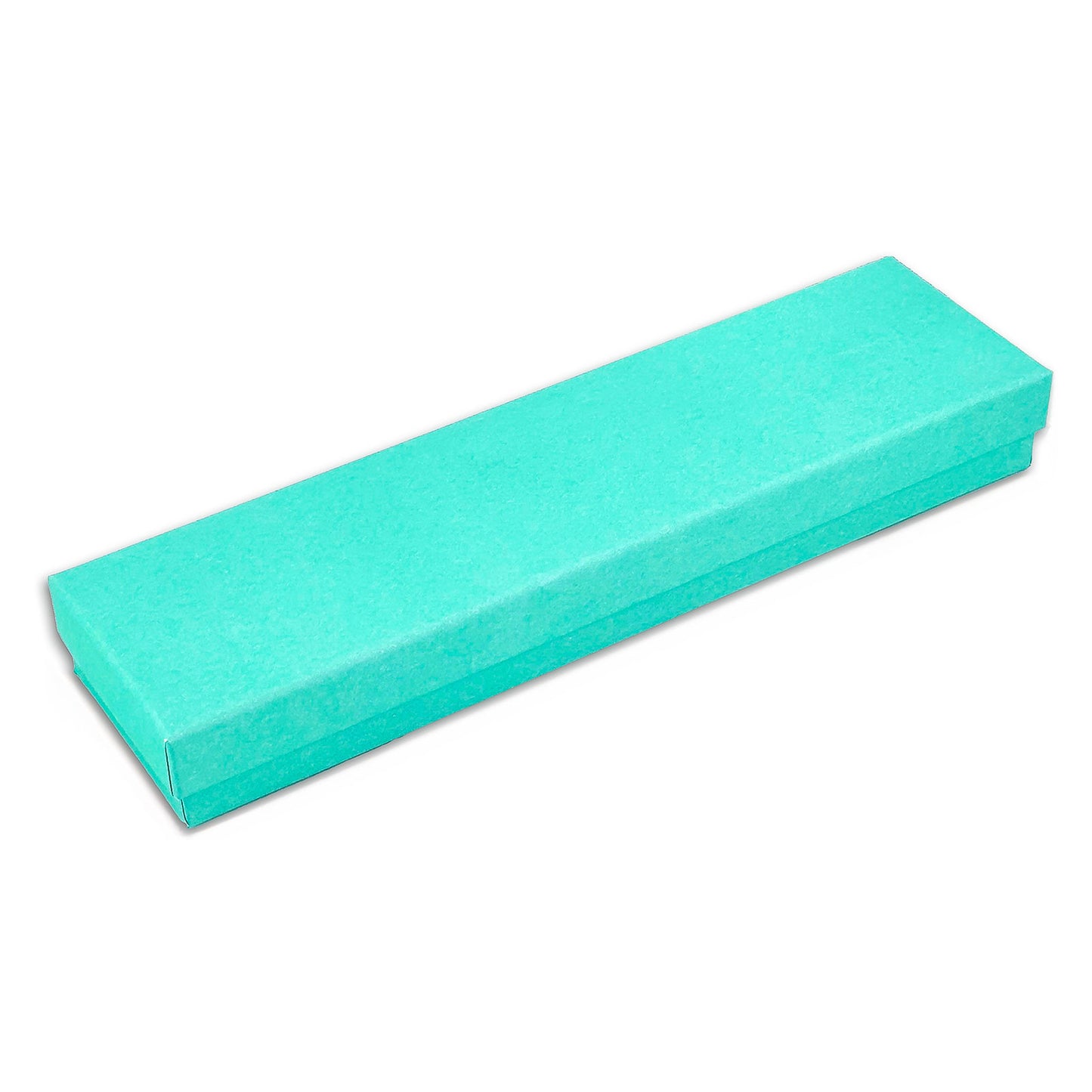 8" x 2" x 1" H Teal Green Paper Bracelet Box