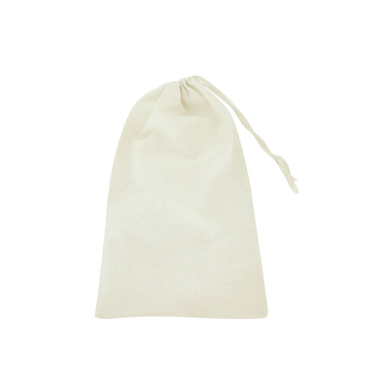 8x12 Cotton Muslin Drawstring Reusable Bags
