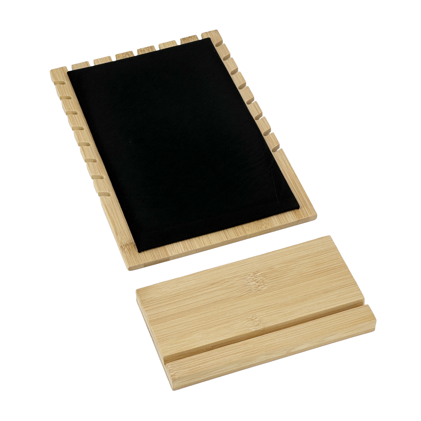 17 x 24cm Black Velvet Bamboo Necklace Jewelry Display
