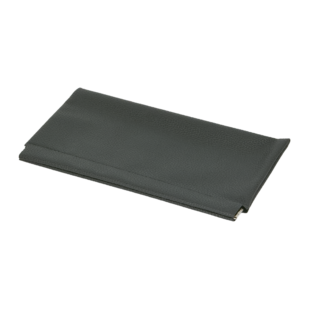Black Rectangular Leatherette Glasses Pouch with Microfiber Interior