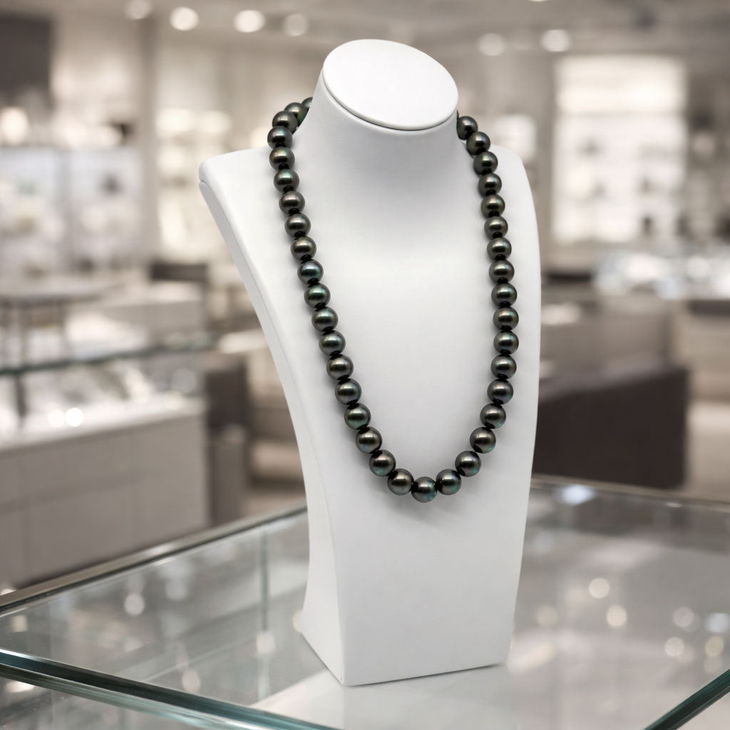 10" White Polypropylene Ultra-Durable Necklace Bust Display