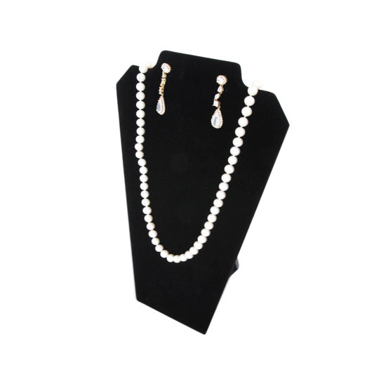 12 1/2" x 8 1/4" Black Velvet Easel Display Earring and Necklace (2-Pack)