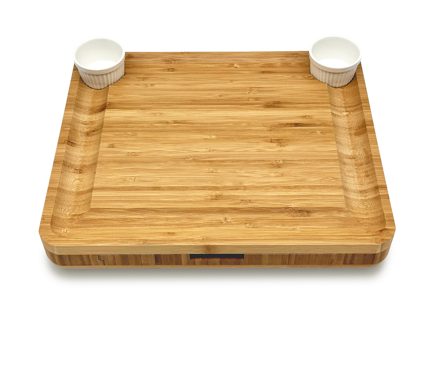 15" x 13" Natural Bamboo Charcuterie Board 16-Piece Set