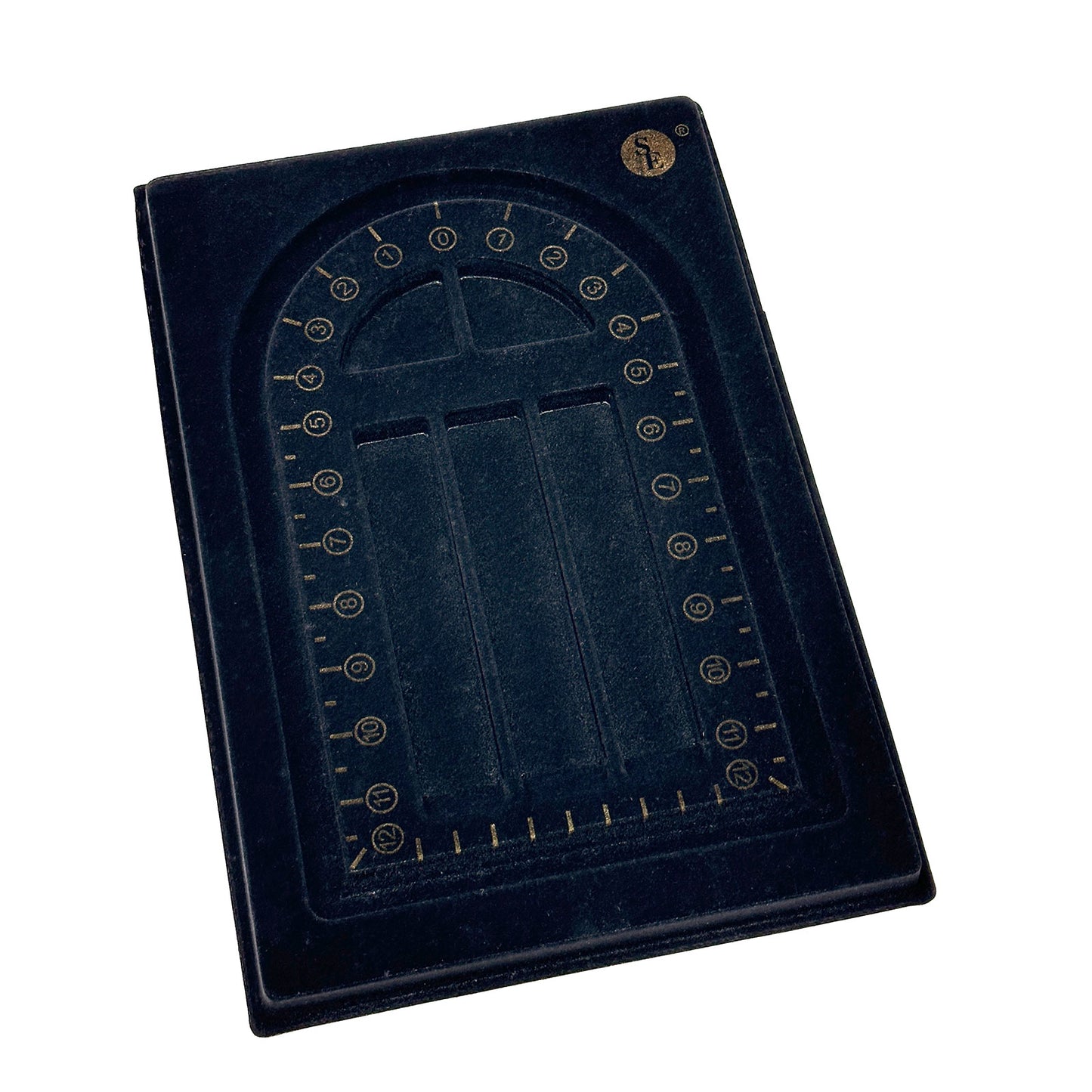 Black Flocked Bead Measurement Design Tray Insert