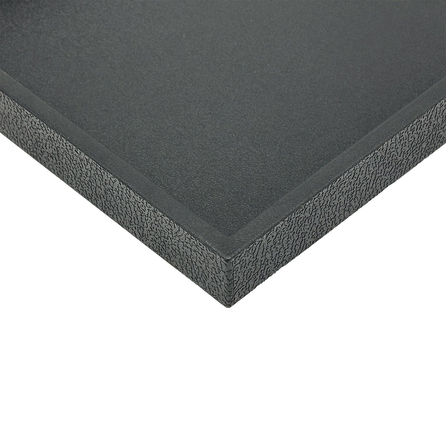 1" Standard Size Black Stackable Plastic Utility Tray