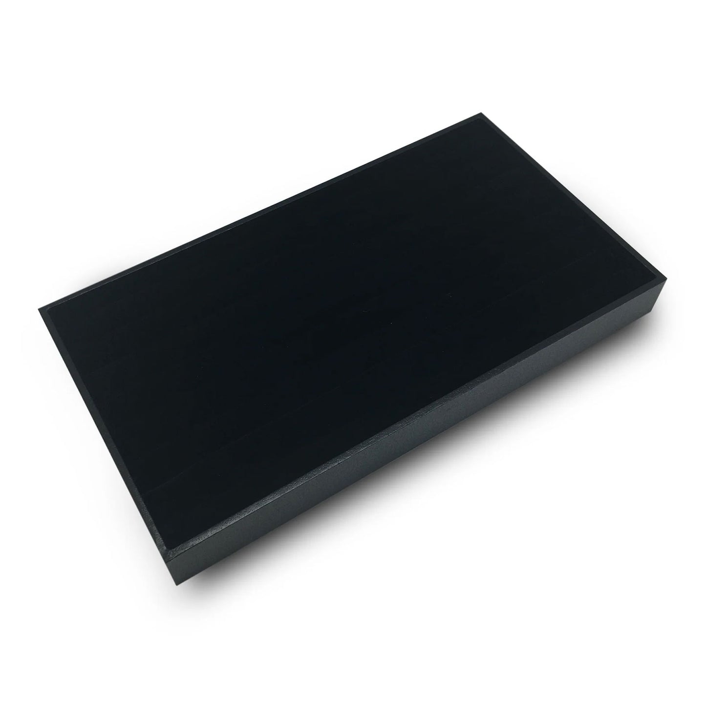 1" Black Wooden Jewelry Display Standard Size Tray