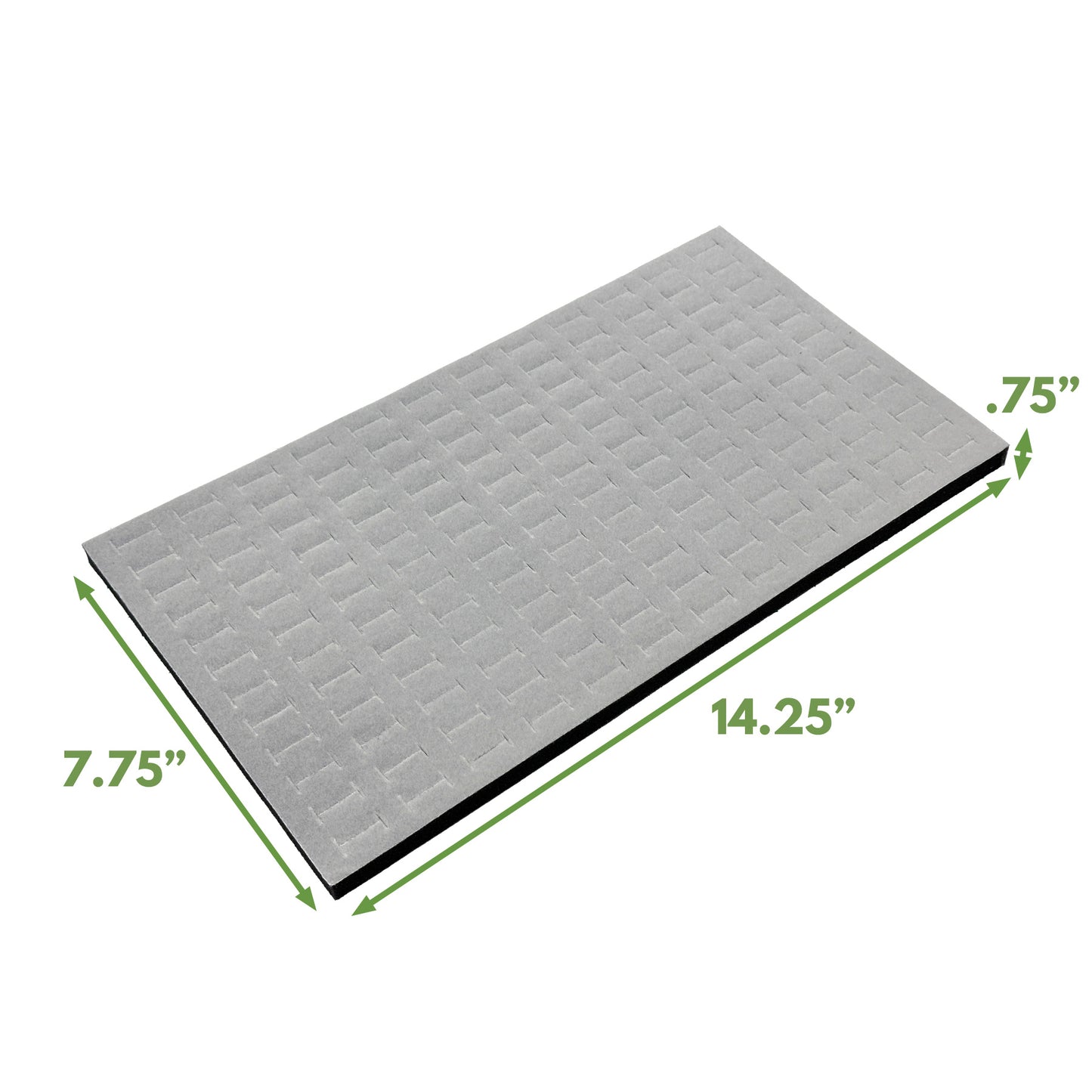 Deluxe Grey Velvet Ring Foam For 144 Rings