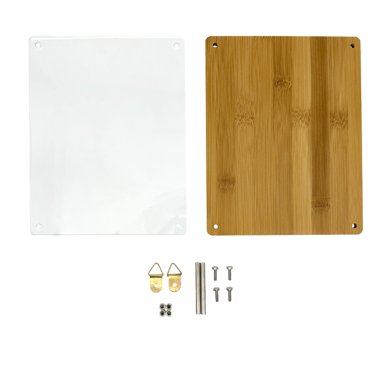 11" x 14" Bamboo and Acrylic Sign Holder Display