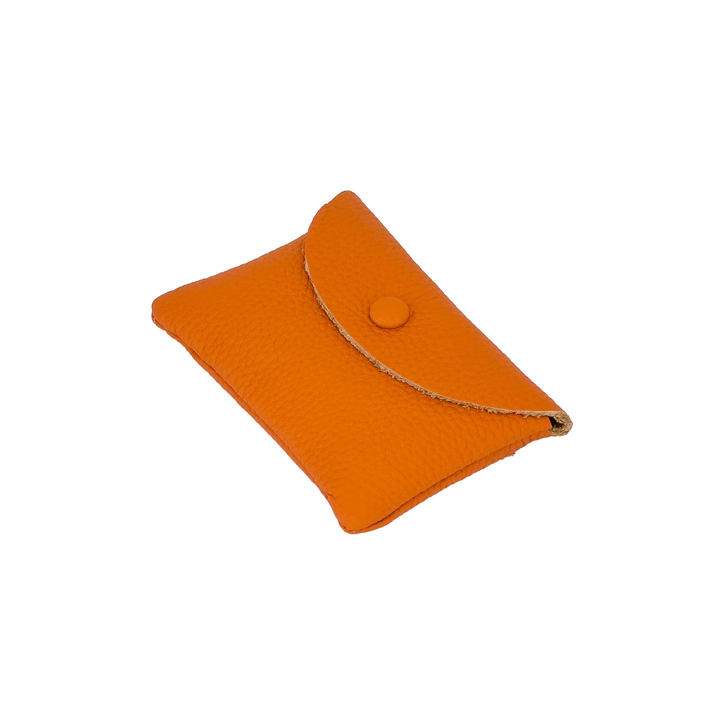 Genuine Leather Card Holder Wallet with Snap Closure
