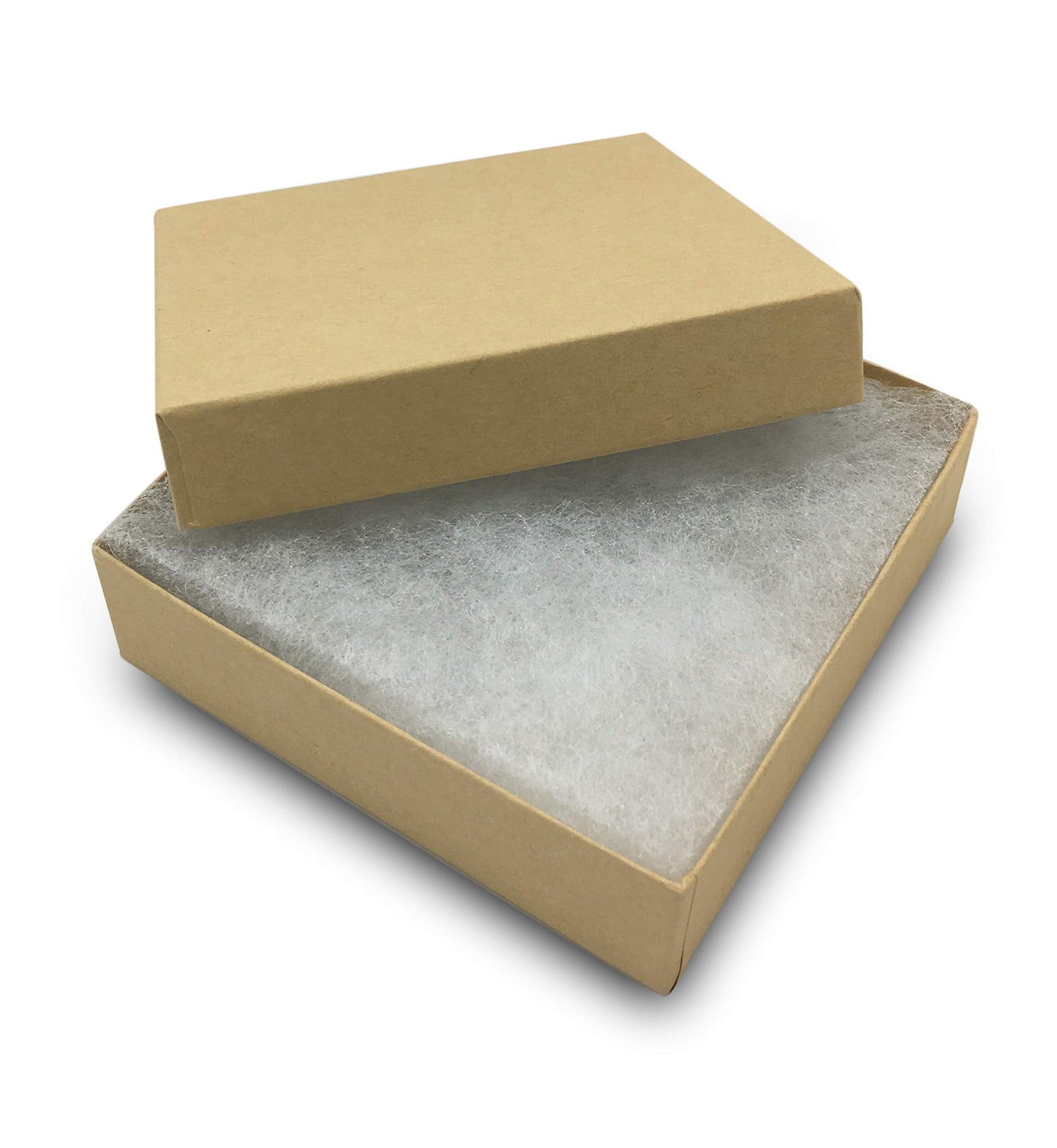 3 3/4" x 3 3/4" x 2" Kraft Cotton Paper Box