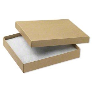6 1/8" x 5 1/8" Kraft Paper Cotton Filled Box