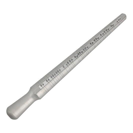 10" Metal Double-Sided Ring Sizer Measuring Stick