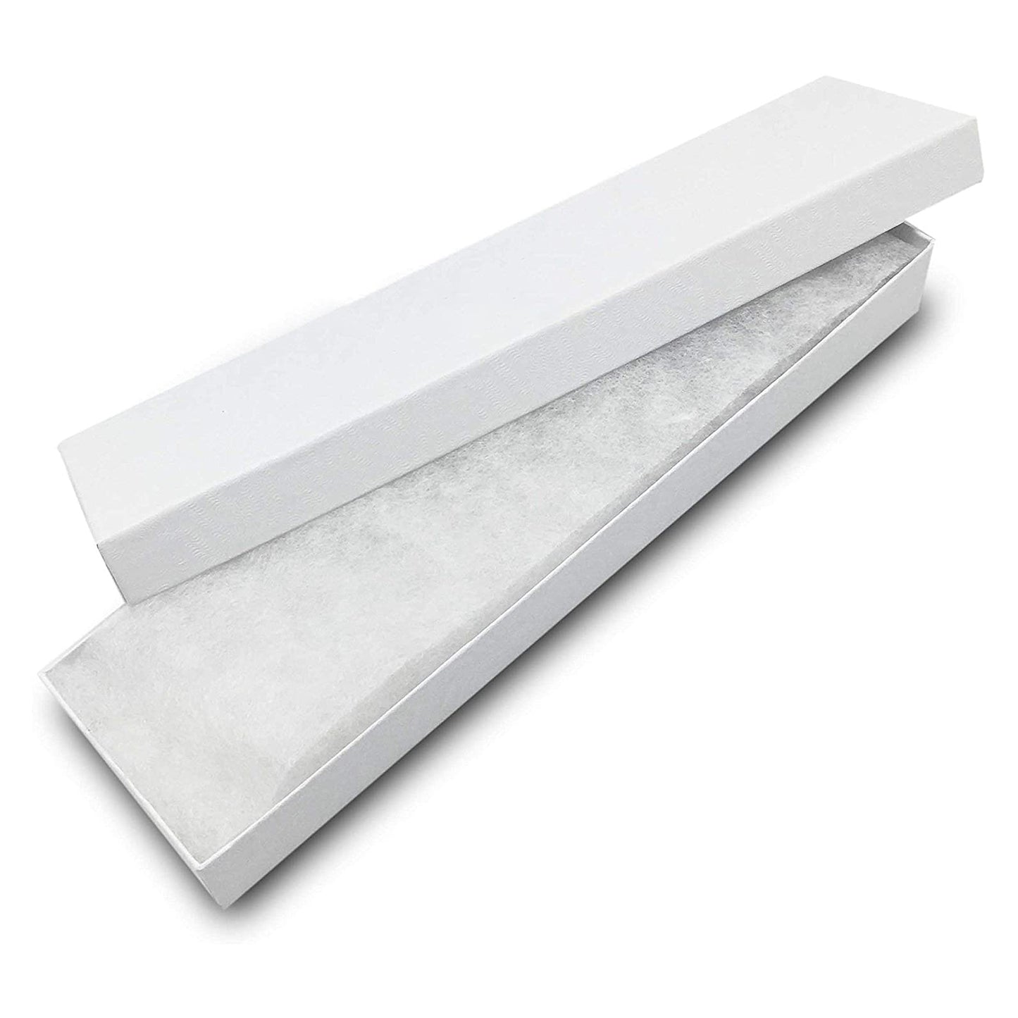 8"x 2"x 1" White Swirl Cotton Filled Box