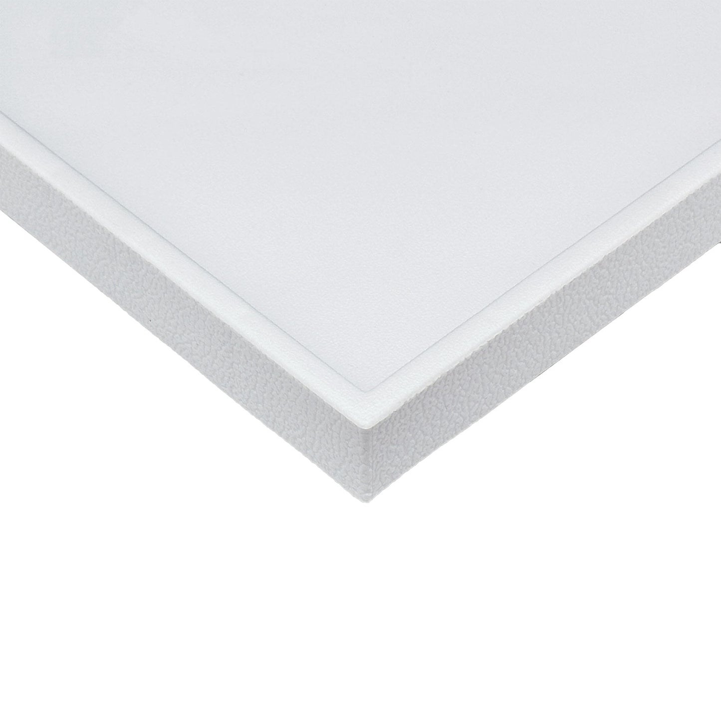 2" High Standard Size White Stackable Plastic Tray