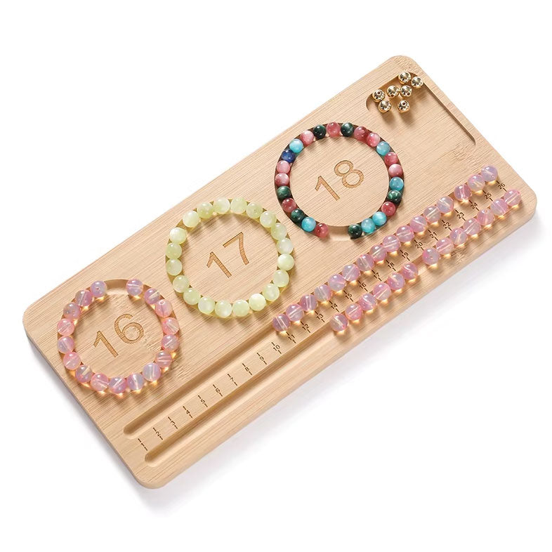 Bamboo 16-26 cm Bracelet Bead Design Board Tray
