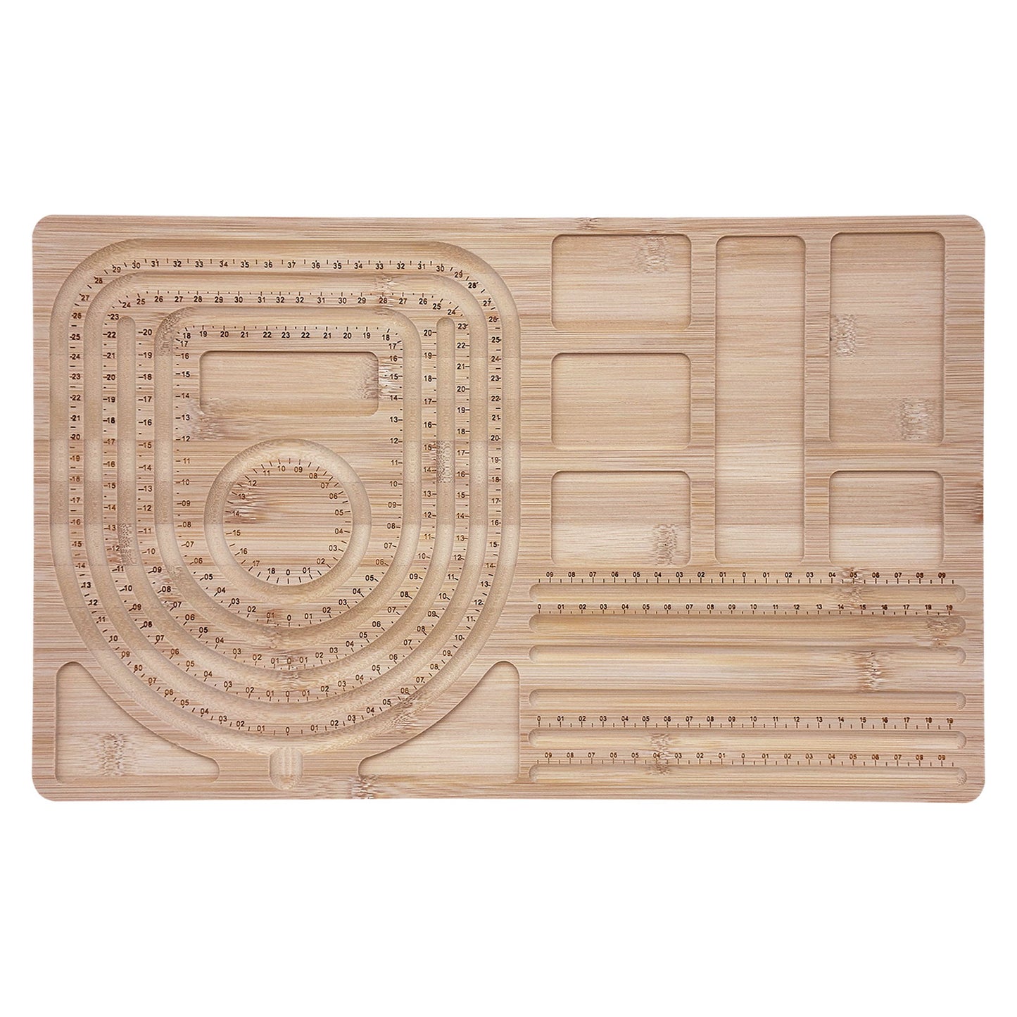 Wood 9-37 cm Bracelet and Necklace Beading Design Board Tray